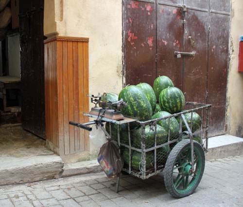 Watermelon cart